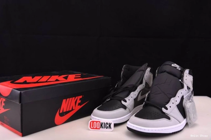 Bmlin Shoes Black Smoke White 1 555088-035 Light Air High Retro Grey Jordan 0723